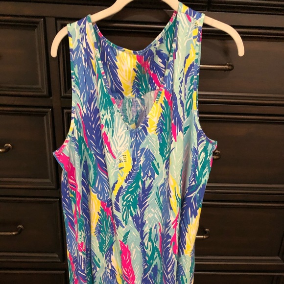 Lilly Pulitzer Dresses & Skirts - Lilly Pulitzer Feather Print Swing Dress Size XL